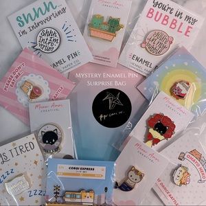 NEW Mystery Enamel Pin Surprise Bag (3 per bag)